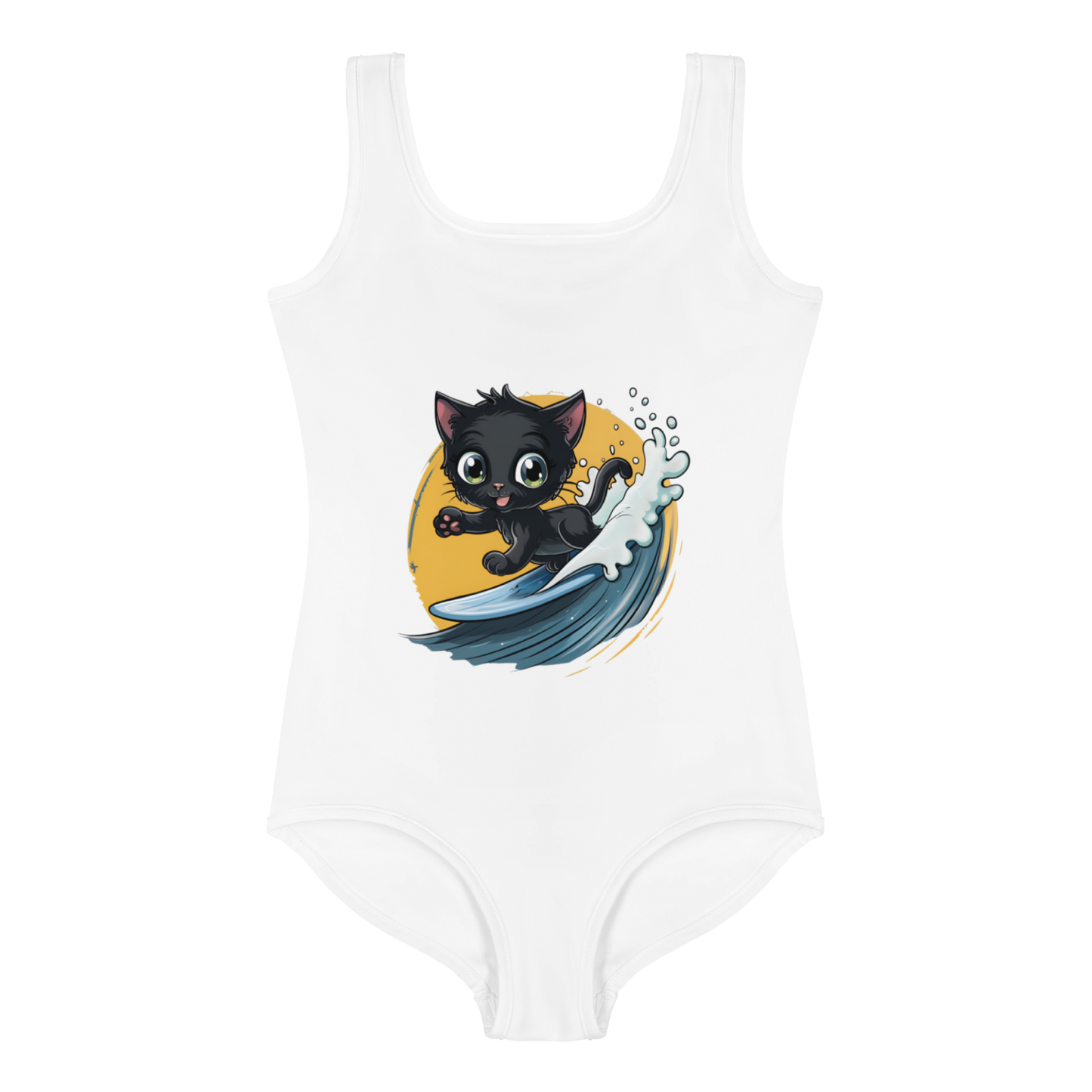 Cats Who Surf Girls' Swimsuit