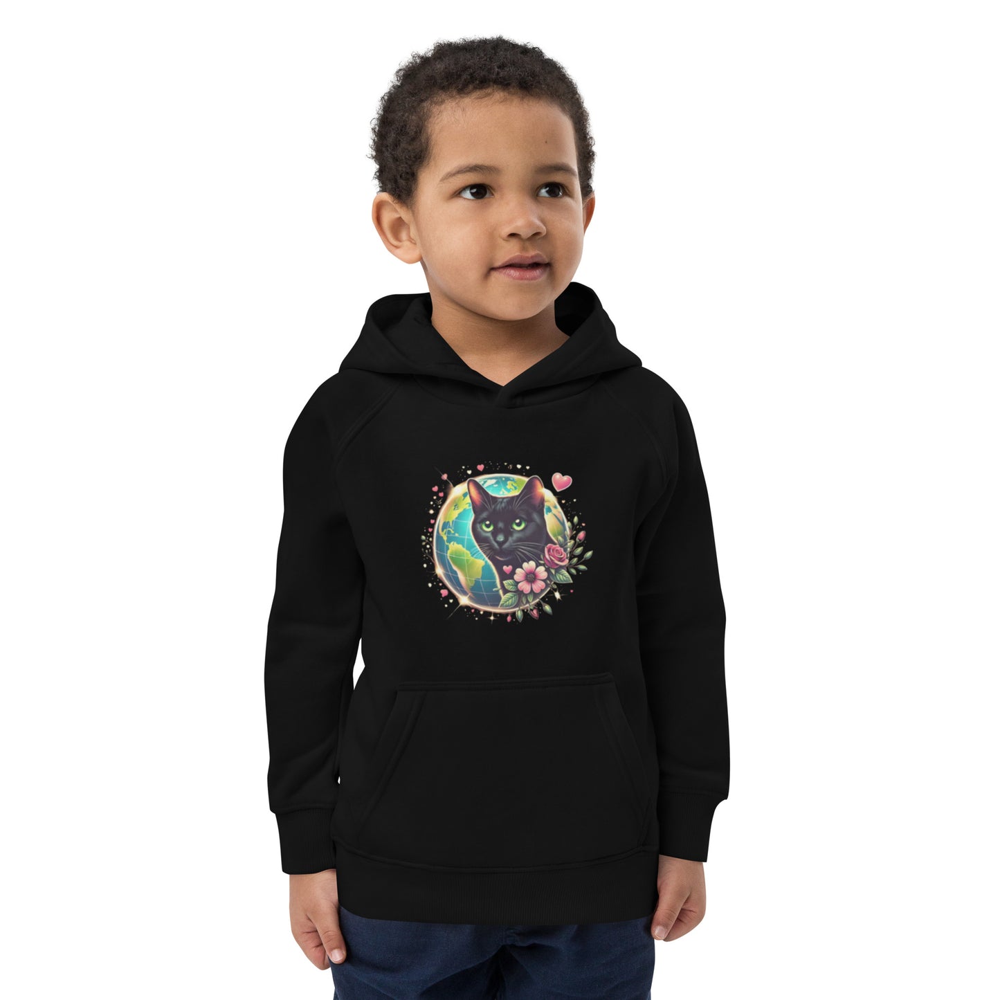 Global Love: Kids eco Unisex hoodie