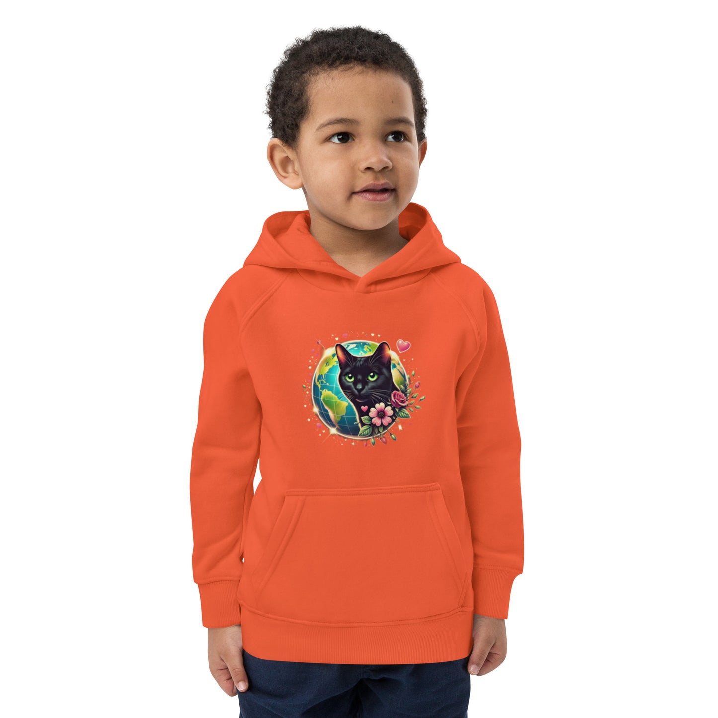 Global Love: Kids eco Unisex hoodie