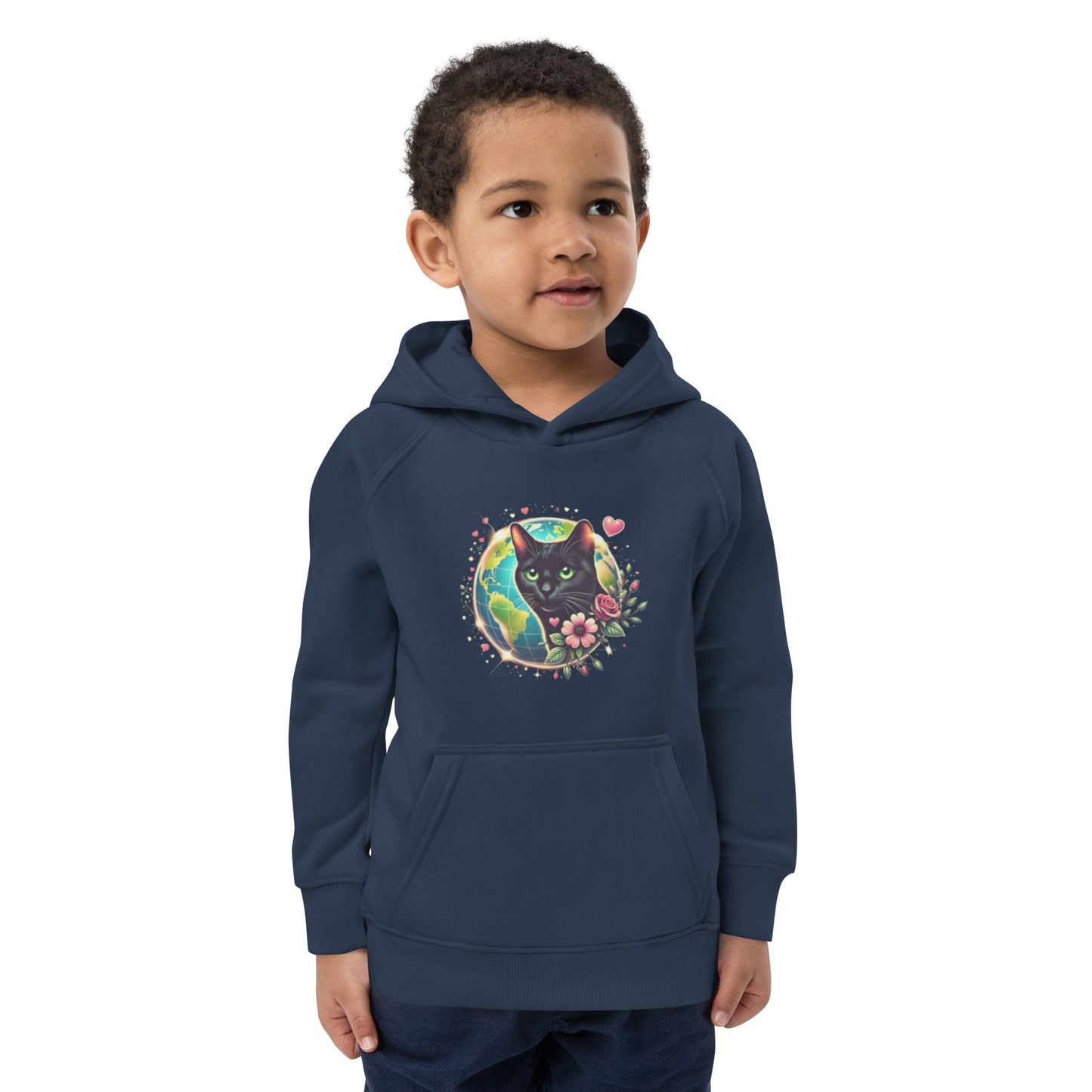 Global Love: Kids eco Unisex hoodie