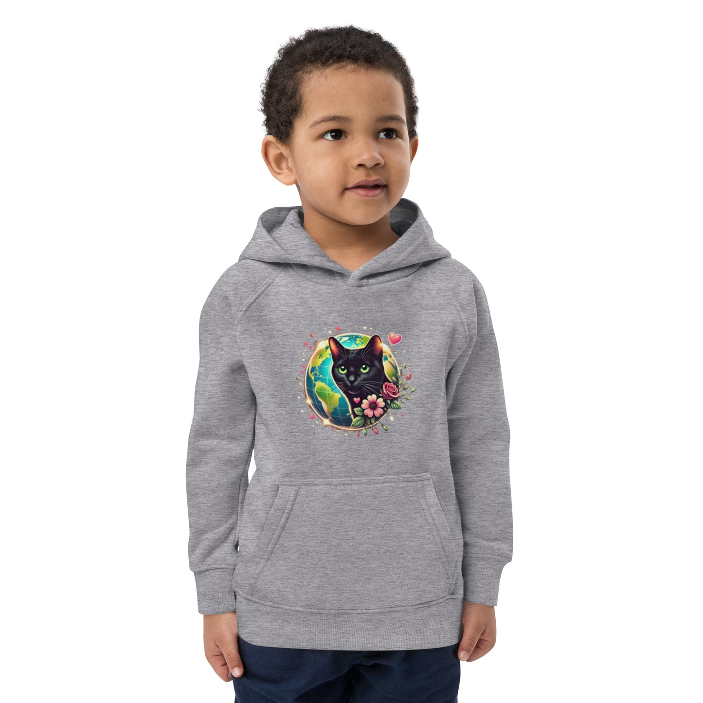 Global Love: Kids eco Unisex hoodie