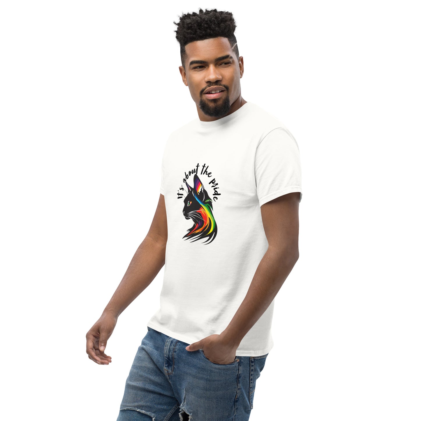 Henley's Pride Men's classic tee Pride Cat