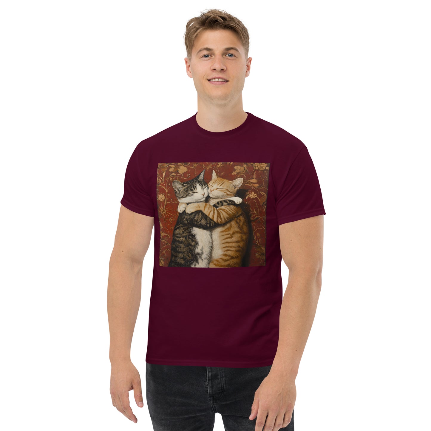 Henley Cat Cuddles Unisex classic tee