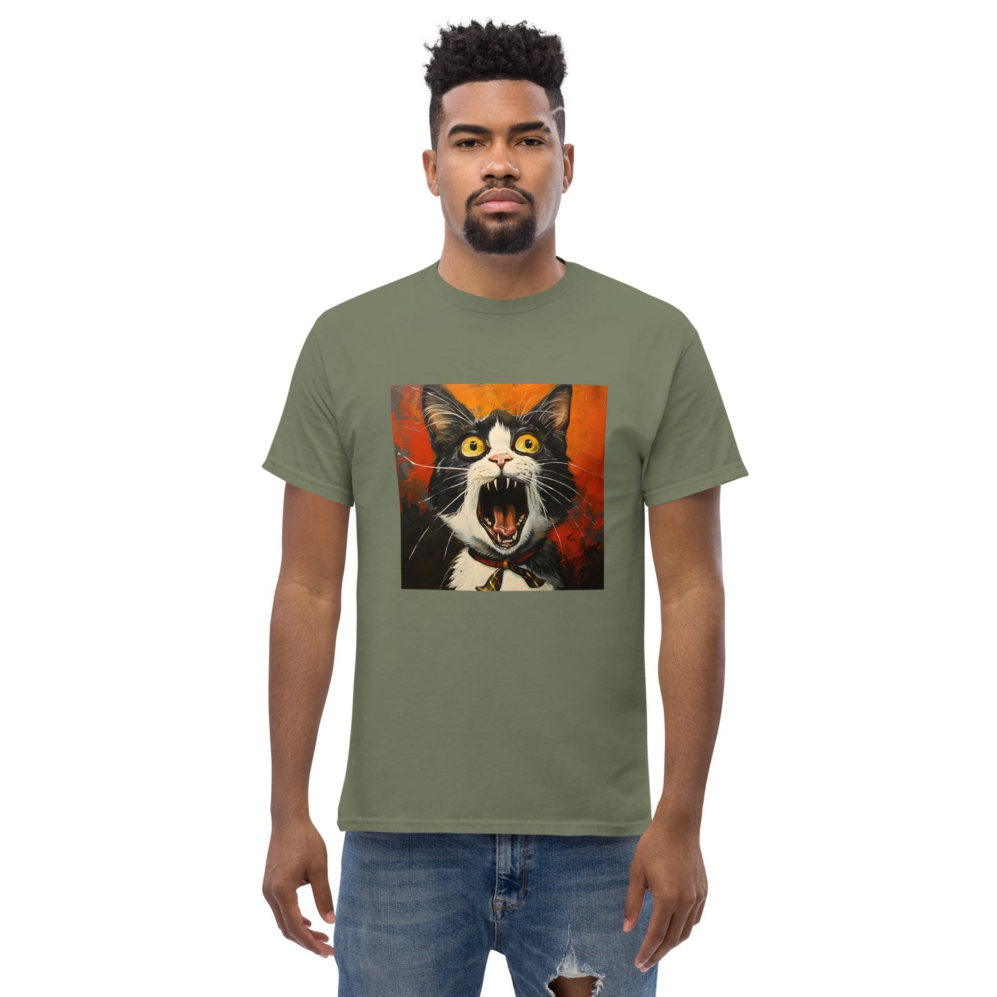 Surprised Squeezy Cat! classic tee unisex 2