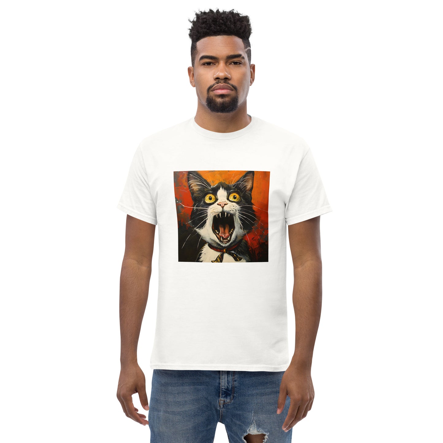 Surprised Squeezy Cat! classic tee unisex 2