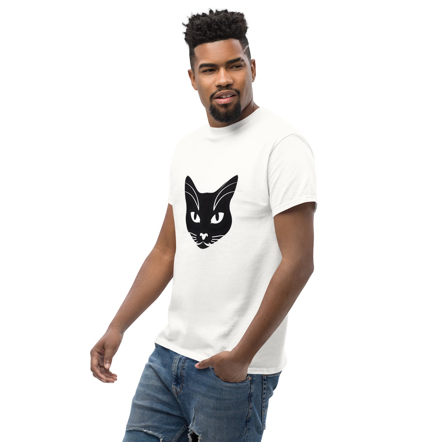 Henley Happy Cat Unisex classic tee