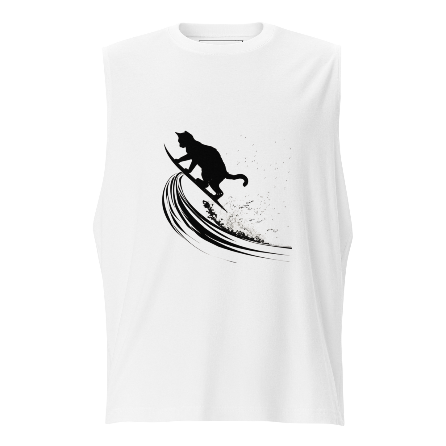 Cats Who Surf Unisex Muscle Shirt: Surf Rider