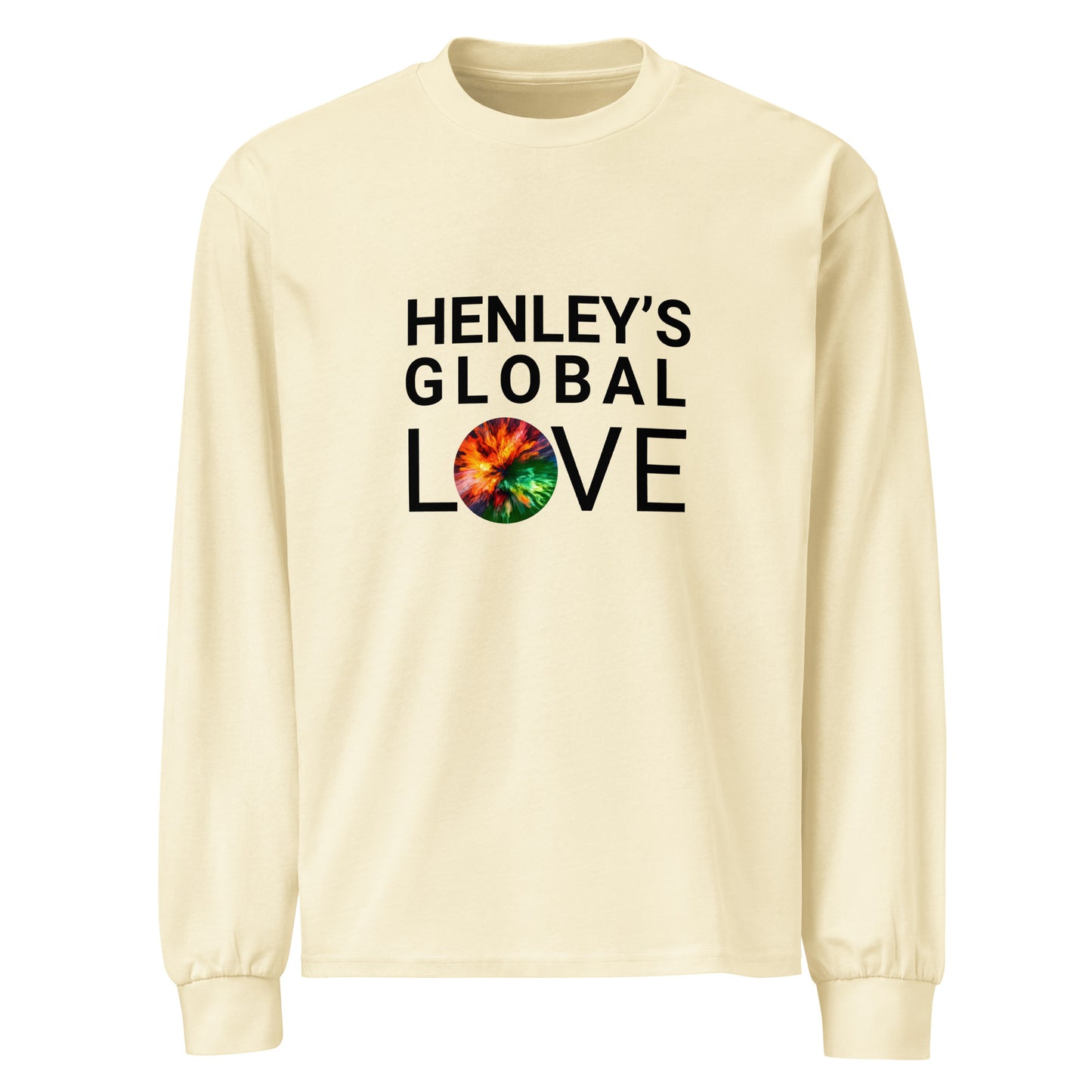 Global Love! Premium unisex heavyweight long sleeve shirt