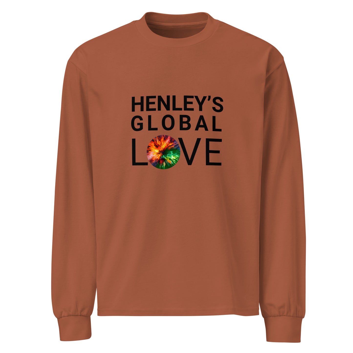 Global Love! Premium unisex heavyweight long sleeve shirt