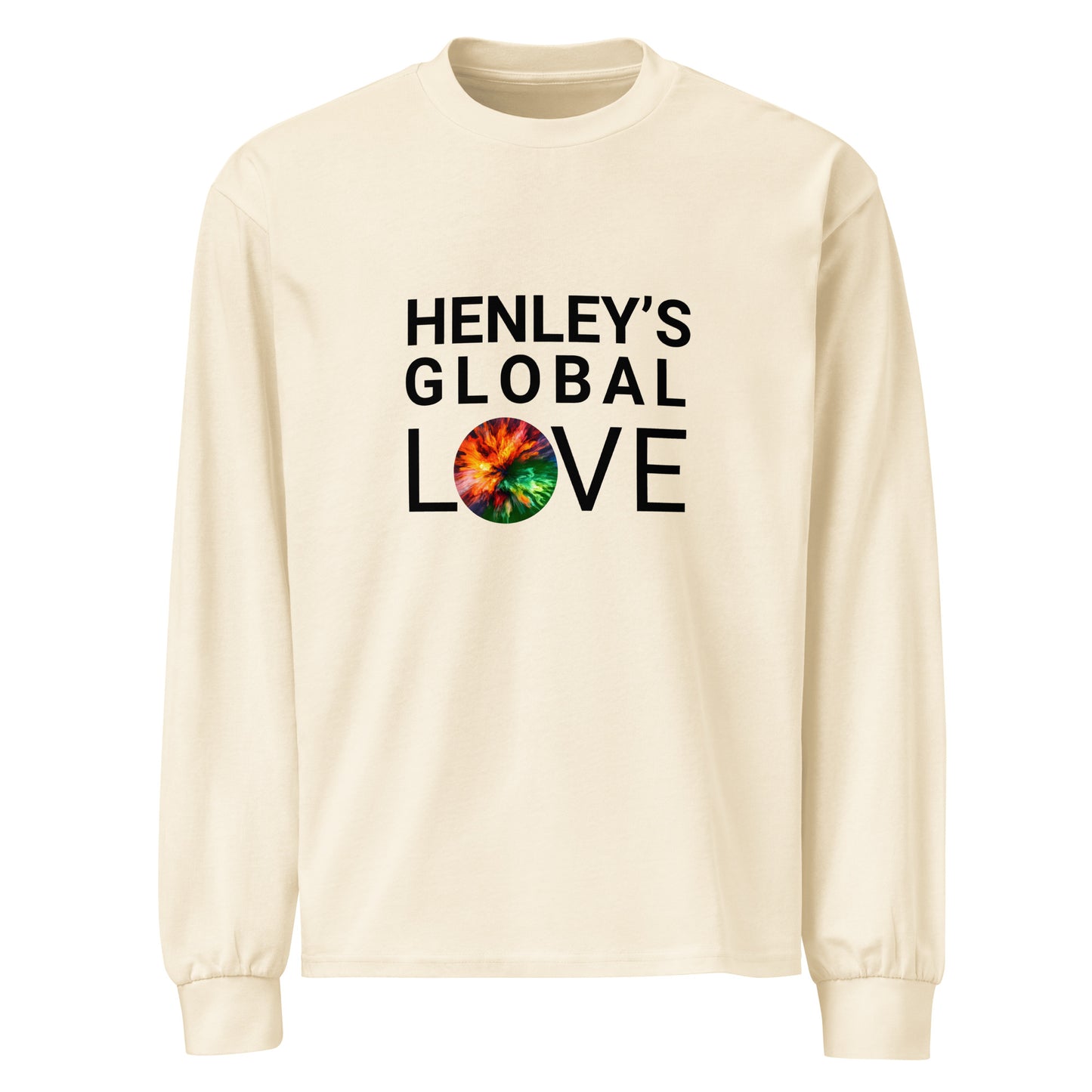 Global Love! Premium unisex heavyweight long sleeve shirt