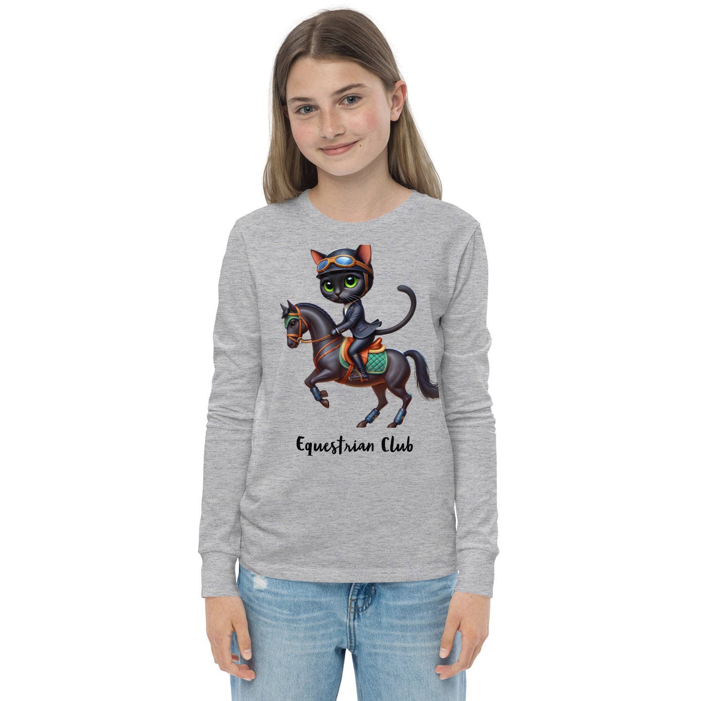 Cat's & Horses Club Youth long sleeve unisex tee