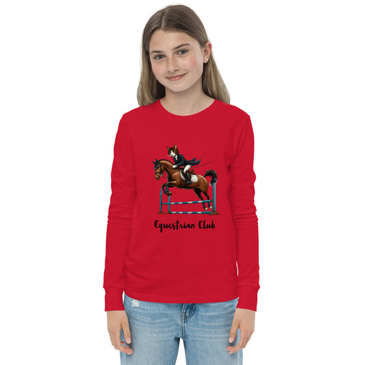 Cat's & Horses Jumping Tuxedo Youth long unisex sleeve tee