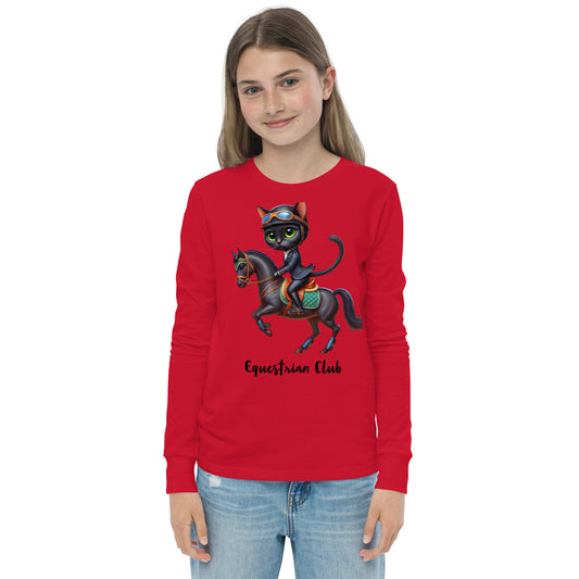 Cat's & Horses Club Youth long sleeve unisex tee