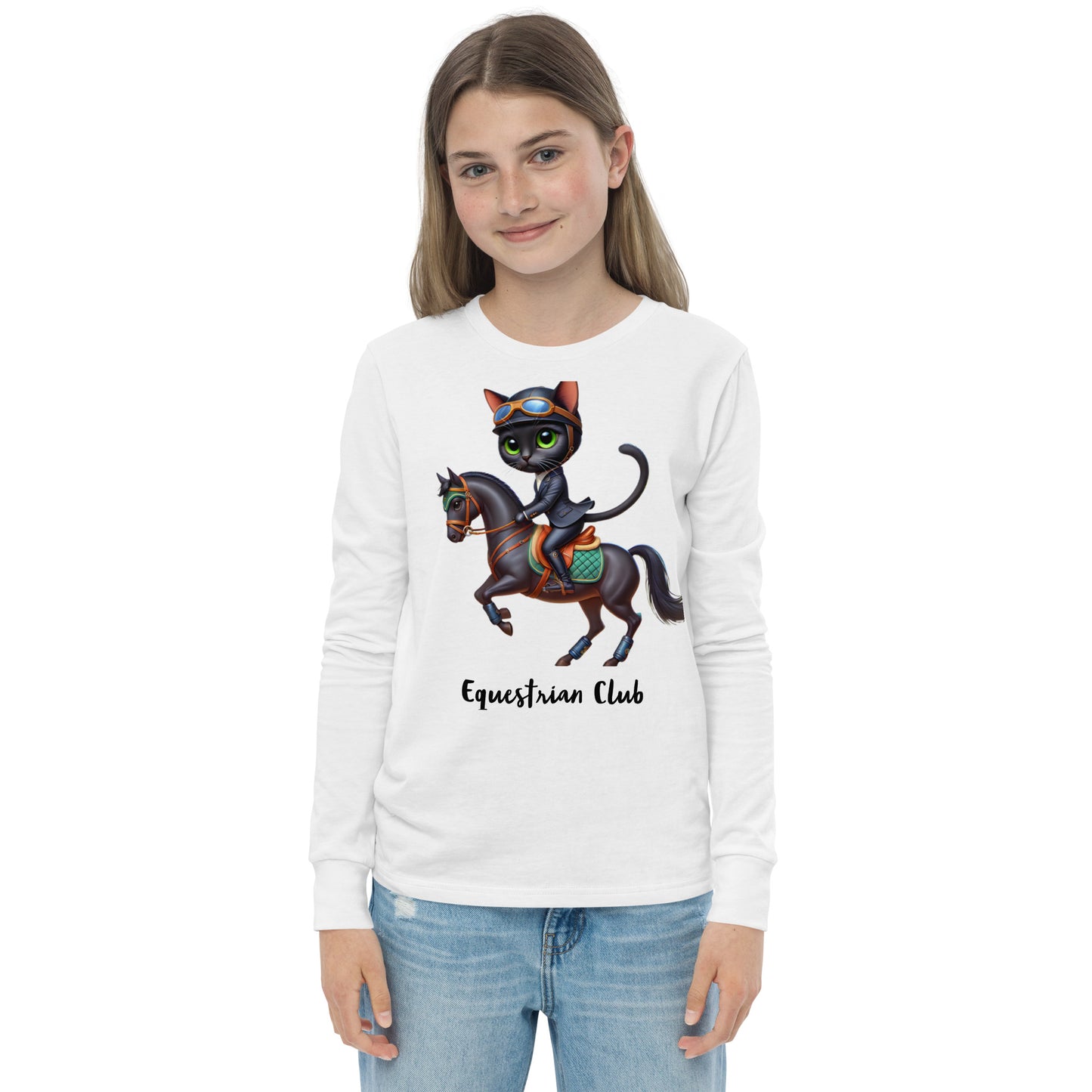 Cat's & Horses Club Youth long sleeve unisex tee