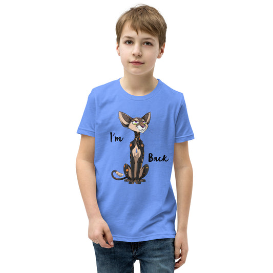 Sketchy Cat: Youth Unisex Short Sleeve T-Shirt