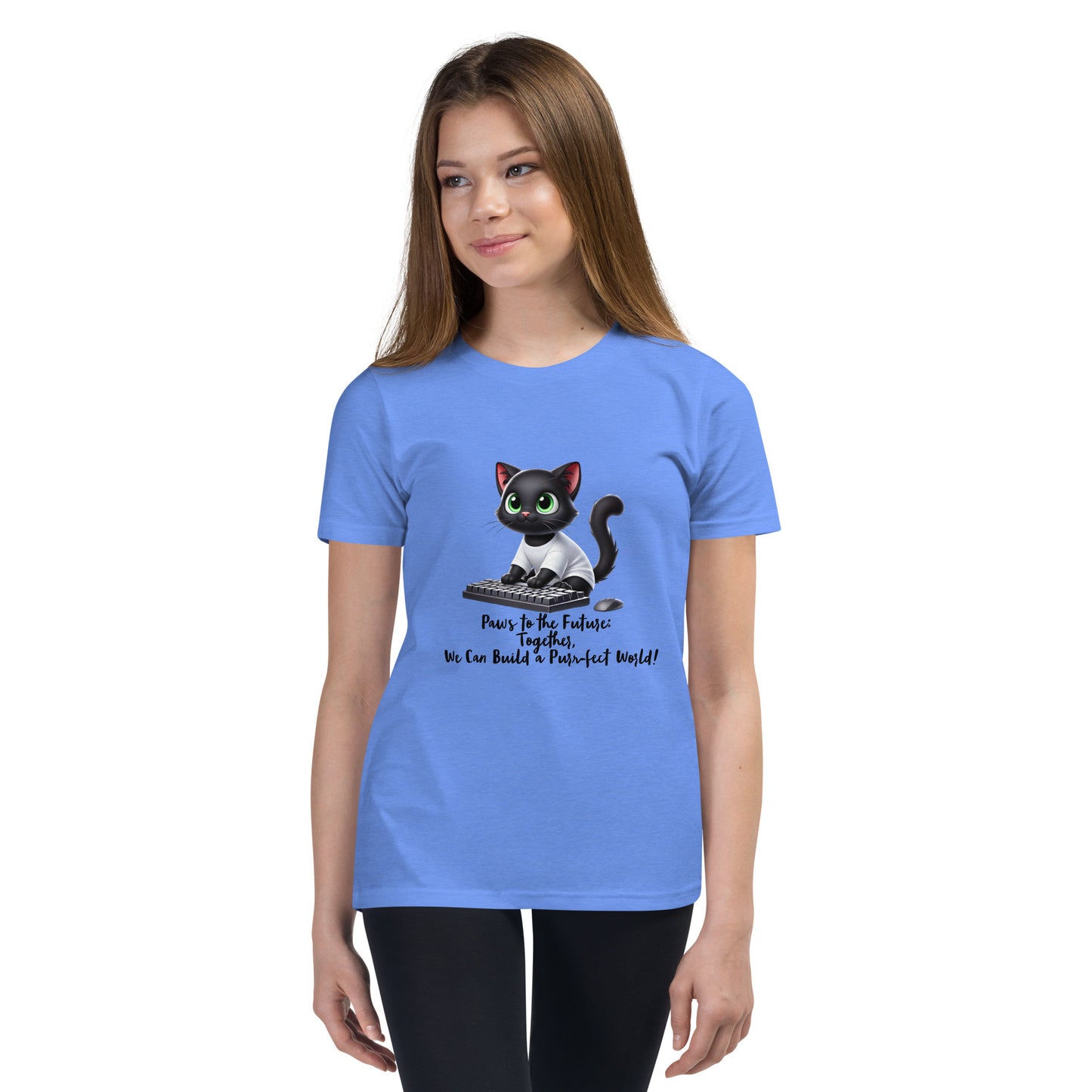 Henley Happy School - Unisex Youth Short Sleeve T-Shirt