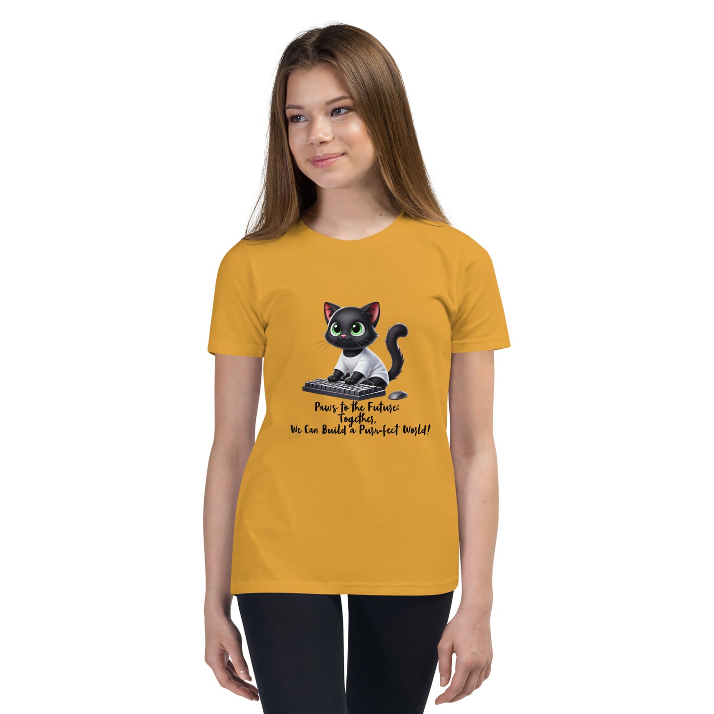 Henley Happy School - Unisex Youth Short Sleeve T-Shirt